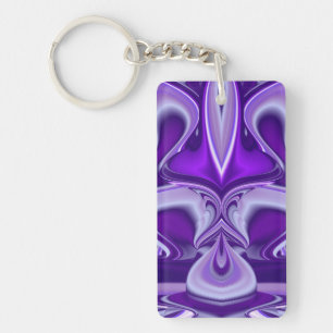 Purple Flower Dreams Key Ring