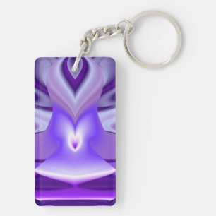 Purple Flower Dreams Key Ring