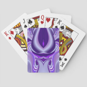 Purple Flower Dreams Playing Cards