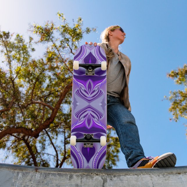 Purple Flower Dreams Skateboard (Outdoor 1)