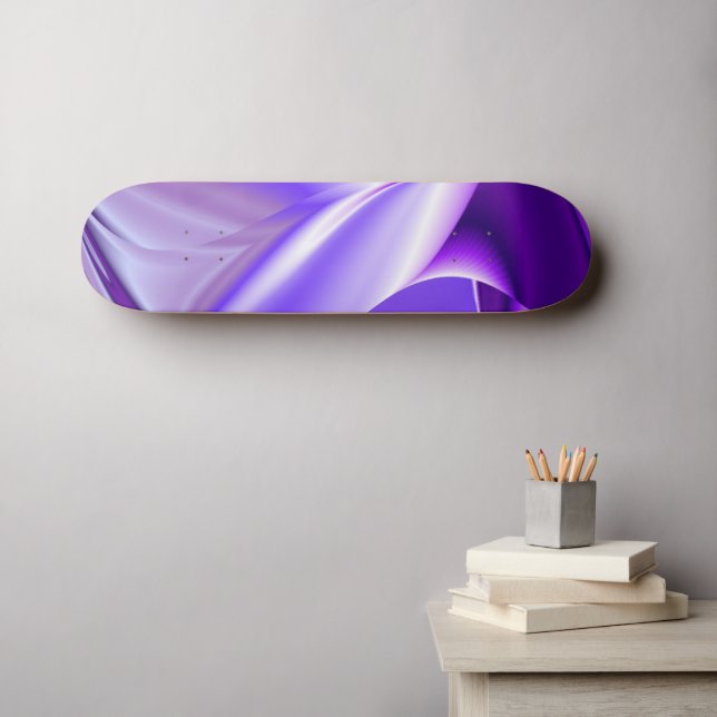 Purple Flower Dreams Skateboard (Wall Art (Horz))