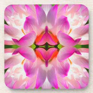 PURPLE FLOWER - Fractal Art - Coaster