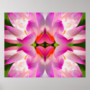 PURPLE FLOWER - Fractal Art - Poster
