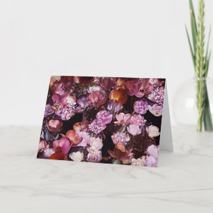 Purple Flower Garden Art Note Card