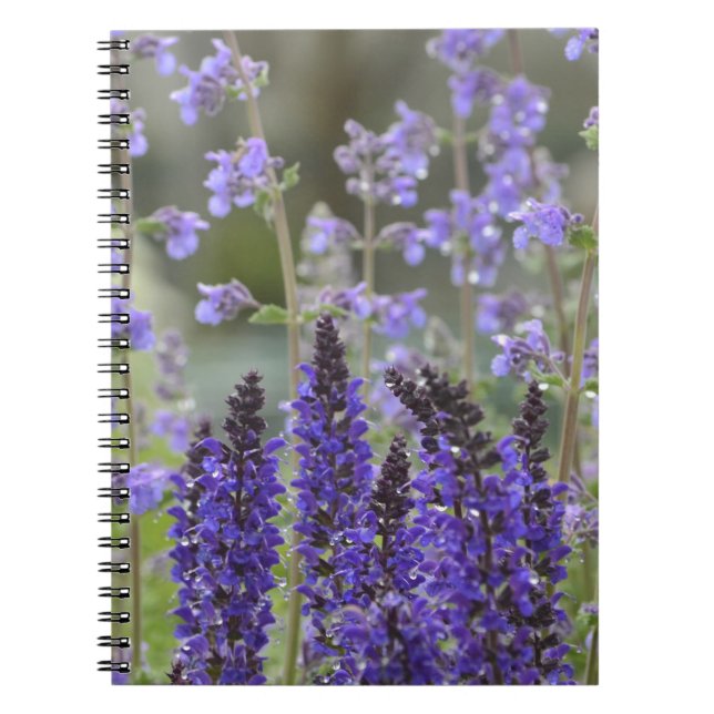 Purple Flower Garden Notebook (Front)