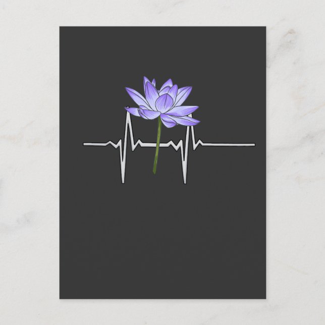 Purple Flower Gardener  Postcard (Front)