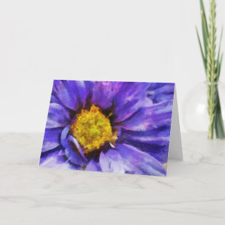 Purple Flower Greeting Card