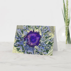 Purple Flower Greeting Card