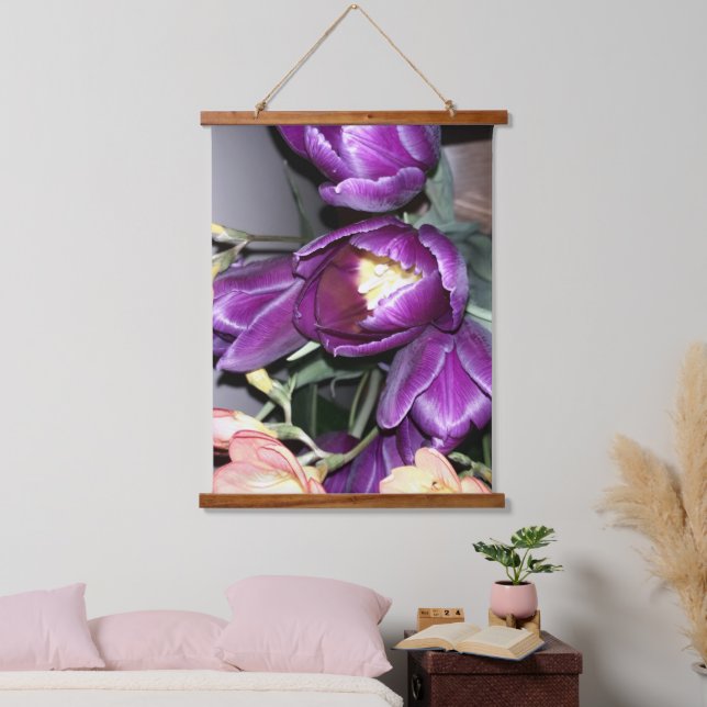 Purple flower hanging tapestry (Bedroom)