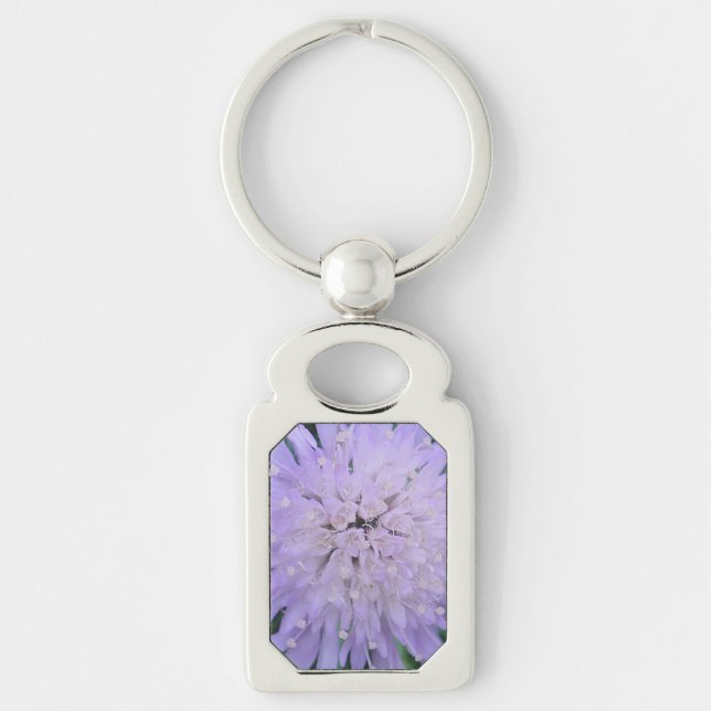 Purple flower key ring (Front)