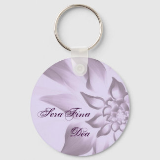 Purple Flower Keychain