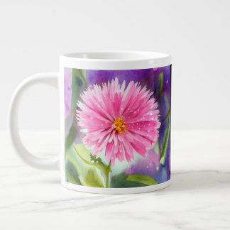 Purple Flower Large Coffee Mug