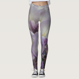 Purple Flower Leggings