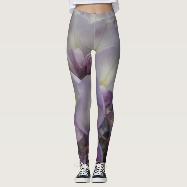 Purple Flower Leggings (Front)