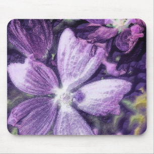 Purple Flower Magnet Mouse Pad