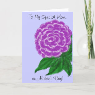 Purple Flower Mother's Day Card