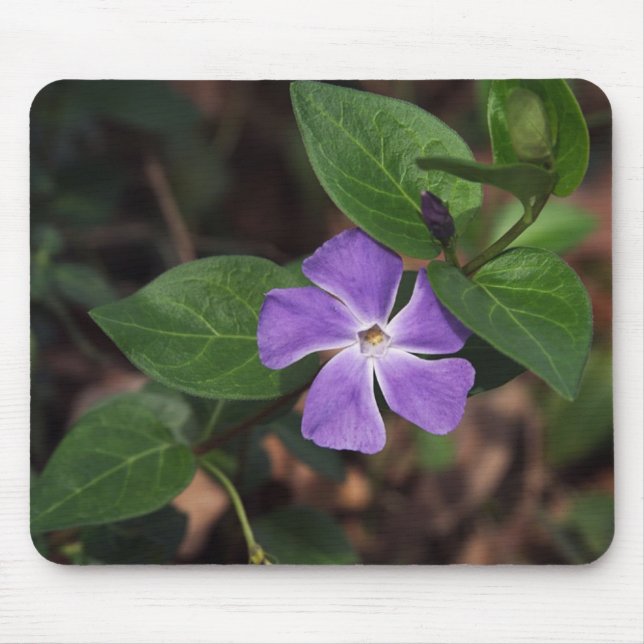 Purple flower mouse mat (Front)