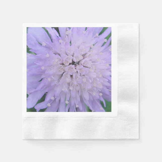 Purple flower napkin (Front)