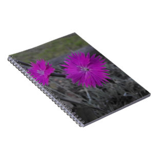 purple flower notebook