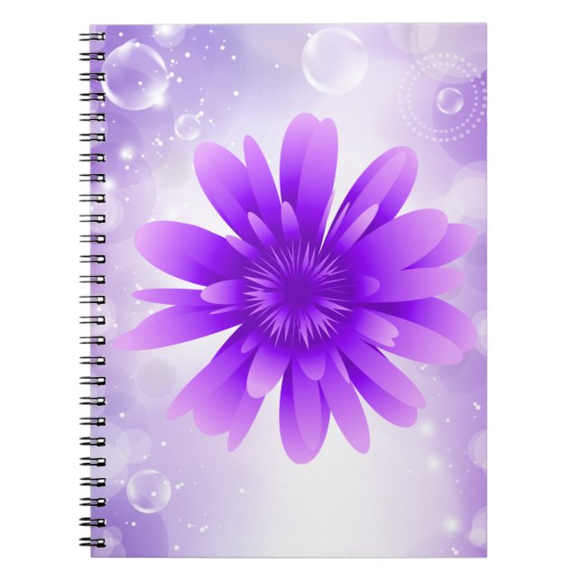 Purple Flower Notebook (Front)