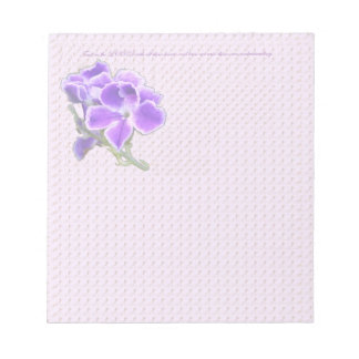 Purple Flower Notepad