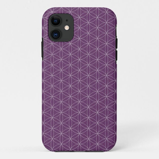 Purple Flower of Life Case-Mate iPhone Case (Back)