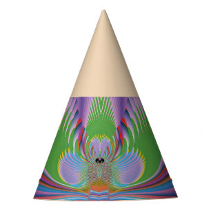 Purple Flower Party Hat