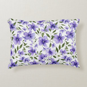 Purple Flower Passion Decorative Cushion