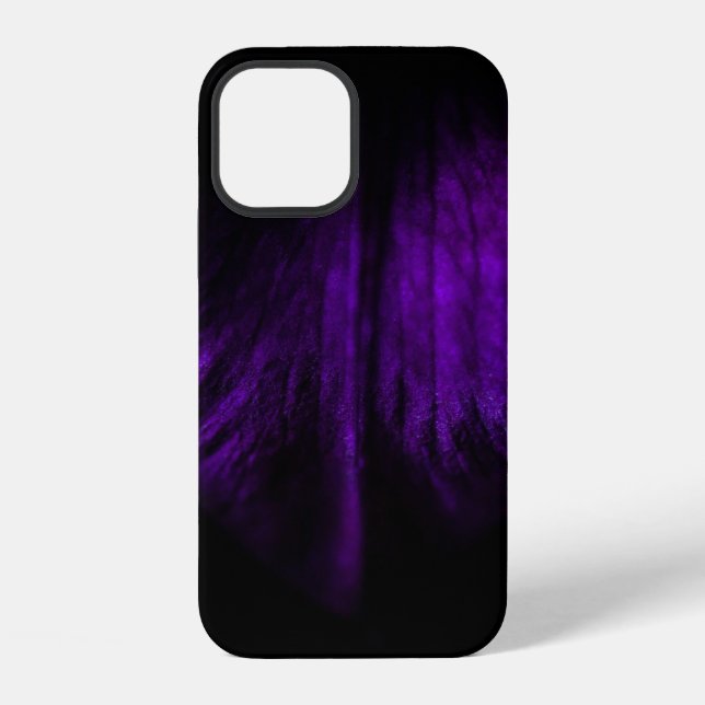 Purple flower petal iPhone case (Back)