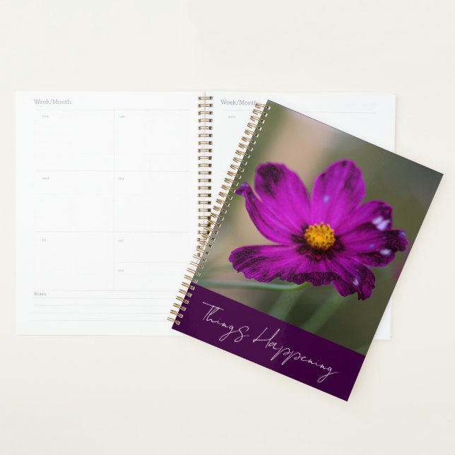 Purple Flower Planner (Display)