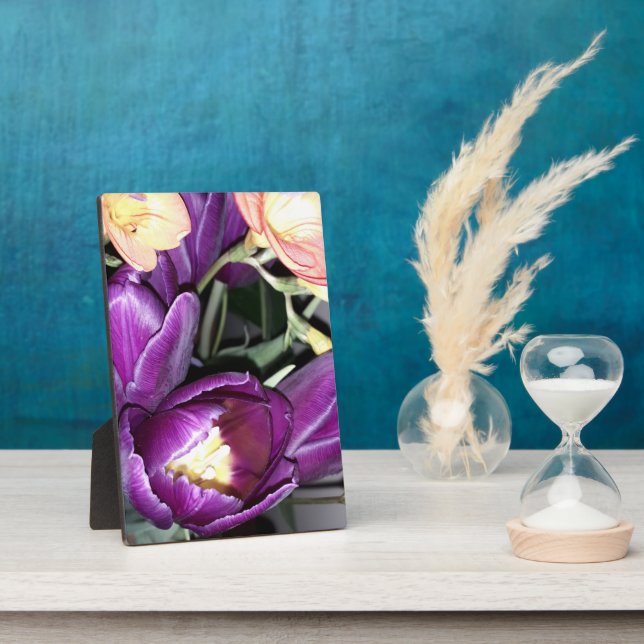 Purple flower plaque (Side)