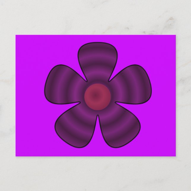 purple flower postcard (Front)