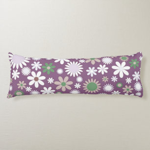 Purple Flower Power Body Cushion