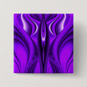 Purple Flower Rainbow Dreams, Angel Wings 15 Cm Square Badge