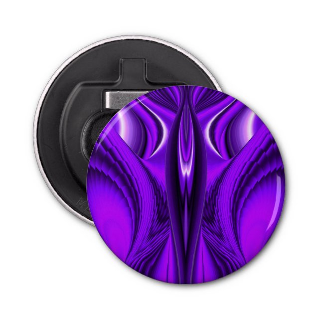 Purple Flower Rainbow Dreams , Angel Wings Bottle Opener (Front)