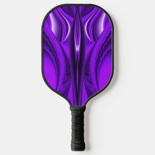 Purple Flower Rainbow Dreams Angel Wings Pickleball Paddle (Front)