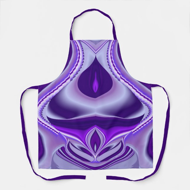 Purple Flower Rainbow Dreams Apron (Front)