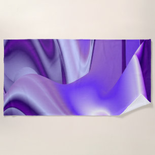 Purple Flower Rainbow Dreams Beach Towel