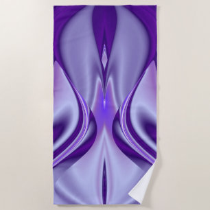 Purple Flower Rainbow Dreams Beach Towel