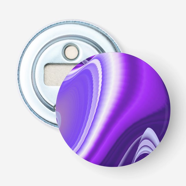 Purple Flower Rainbow Dreams Bottle Opener (Front)