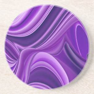 Purple Flower Rainbow Dreams Coaster