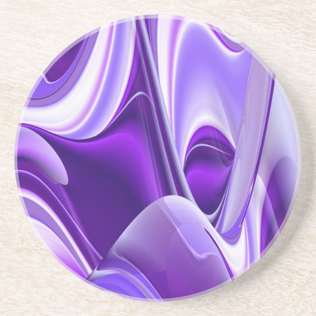 Purple Flower Rainbow Dreams Coaster (Front)
