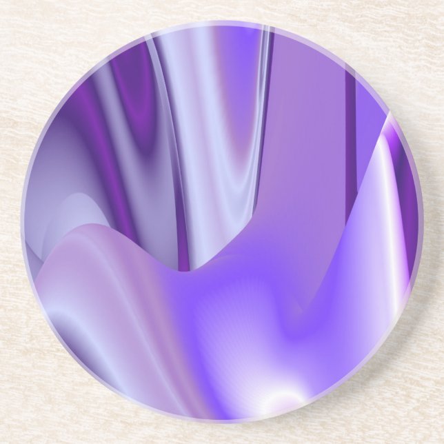 Purple Flower Rainbow Dreams Coaster (Front)