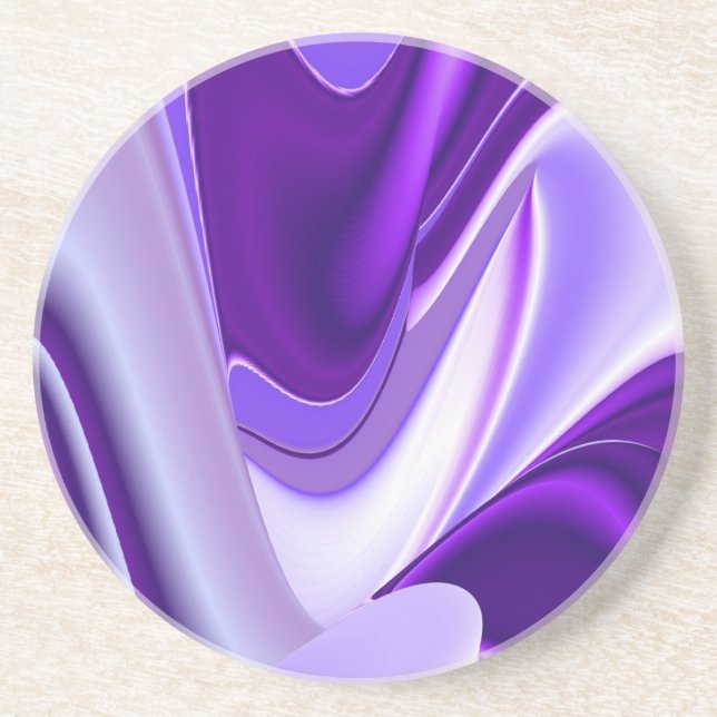 Purple Flower Rainbow Dreams Coaster (Front)