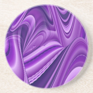 Purple Flower Rainbow Dreams Coaster