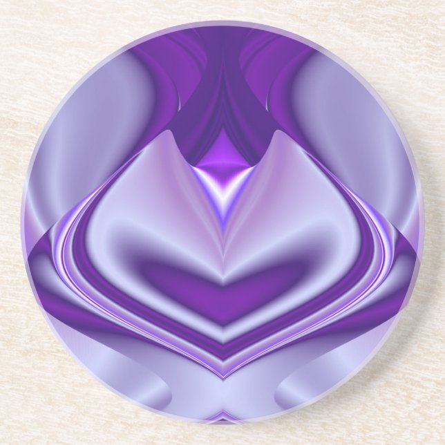 Purple Flower Rainbow Dreams Coaster (Front)