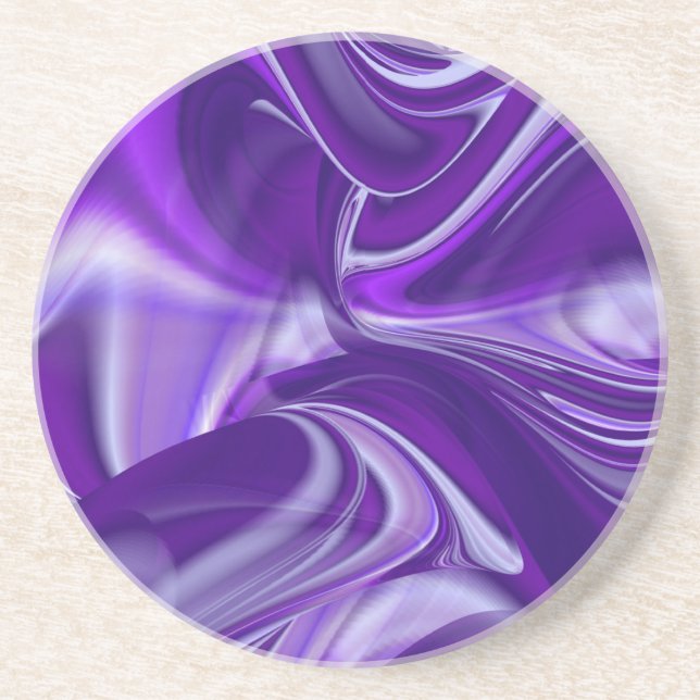 Purple Flower Rainbow Dreams Coaster (Front)