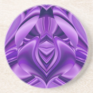 Purple Flower Rainbow Dreams Coaster