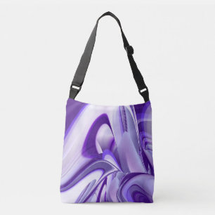 Purple Flower Rainbow Dreams Crossbody Bag