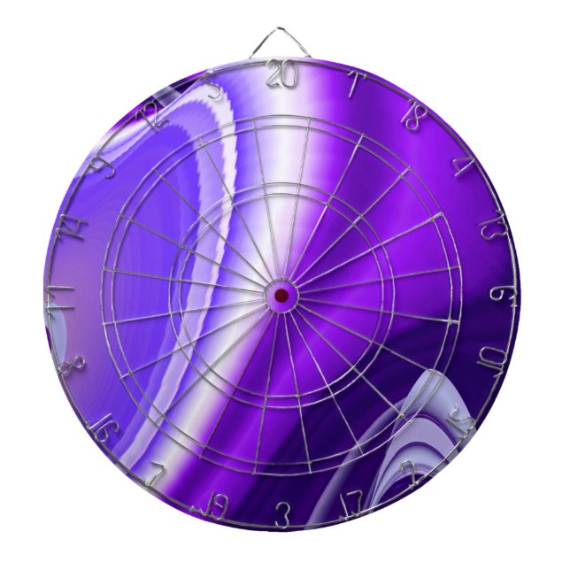Purple Flower Rainbow Dreams Dartboard (Front)